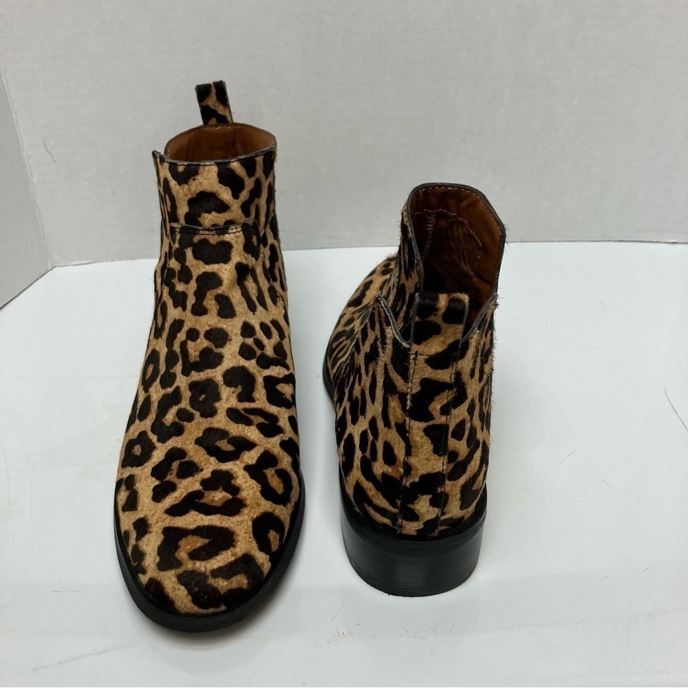 Franco Sarto Cheetah genuine calf leather boots size 7.5 - Picture 4 of 6